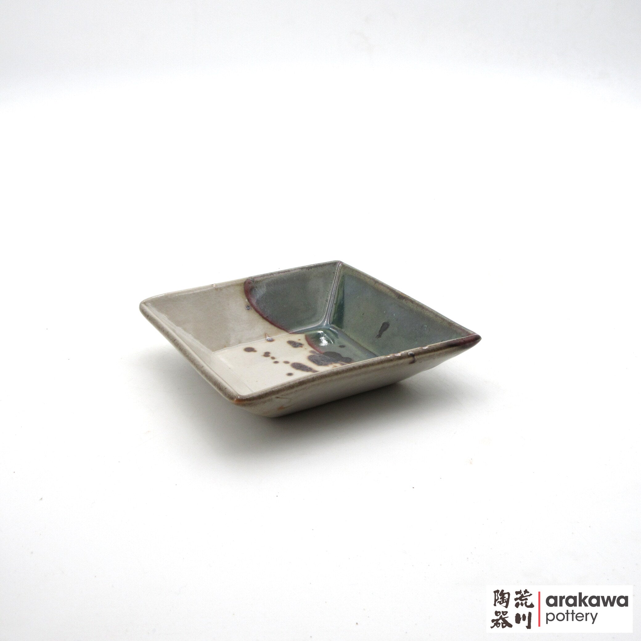 Handmade Dinnerware Square Dish (M) Side Dish 0519-147 made by Thomas Arakawa and Kathy Lee-Arakawa at Arakawa Pottery