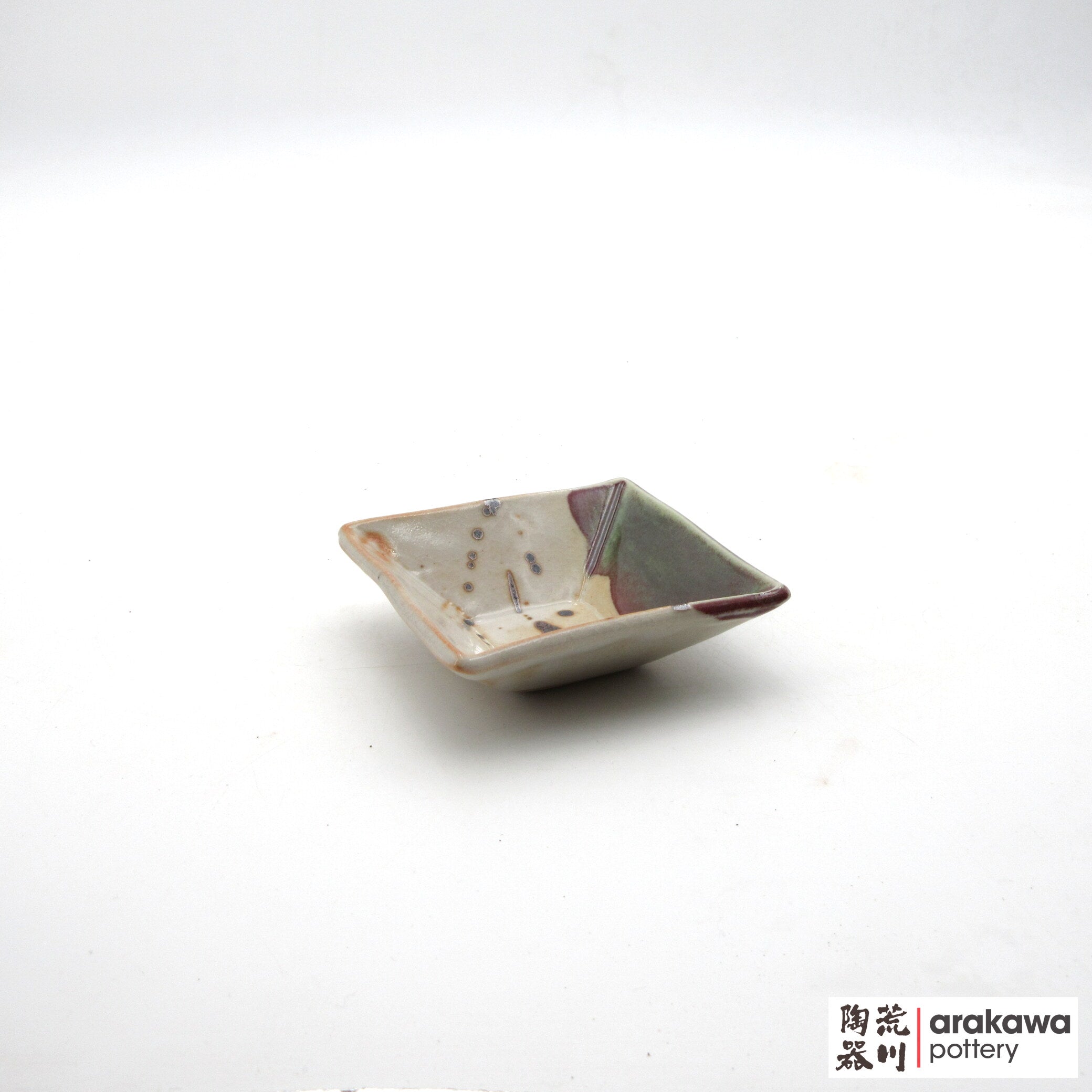 Handmade Dinnerware Square Dish (S) Soy Sauce  0519-149 made by Thomas Arakawa and Kathy Lee-Arakawa at Arakawa Pottery