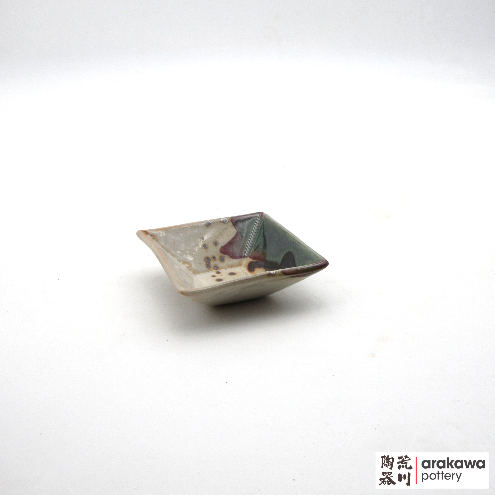 Handmade Dinnerware Square Dish (S) Soy Sauce  0519-150 made by Thomas Arakawa and Kathy Lee-Arakawa at Arakawa Pottery