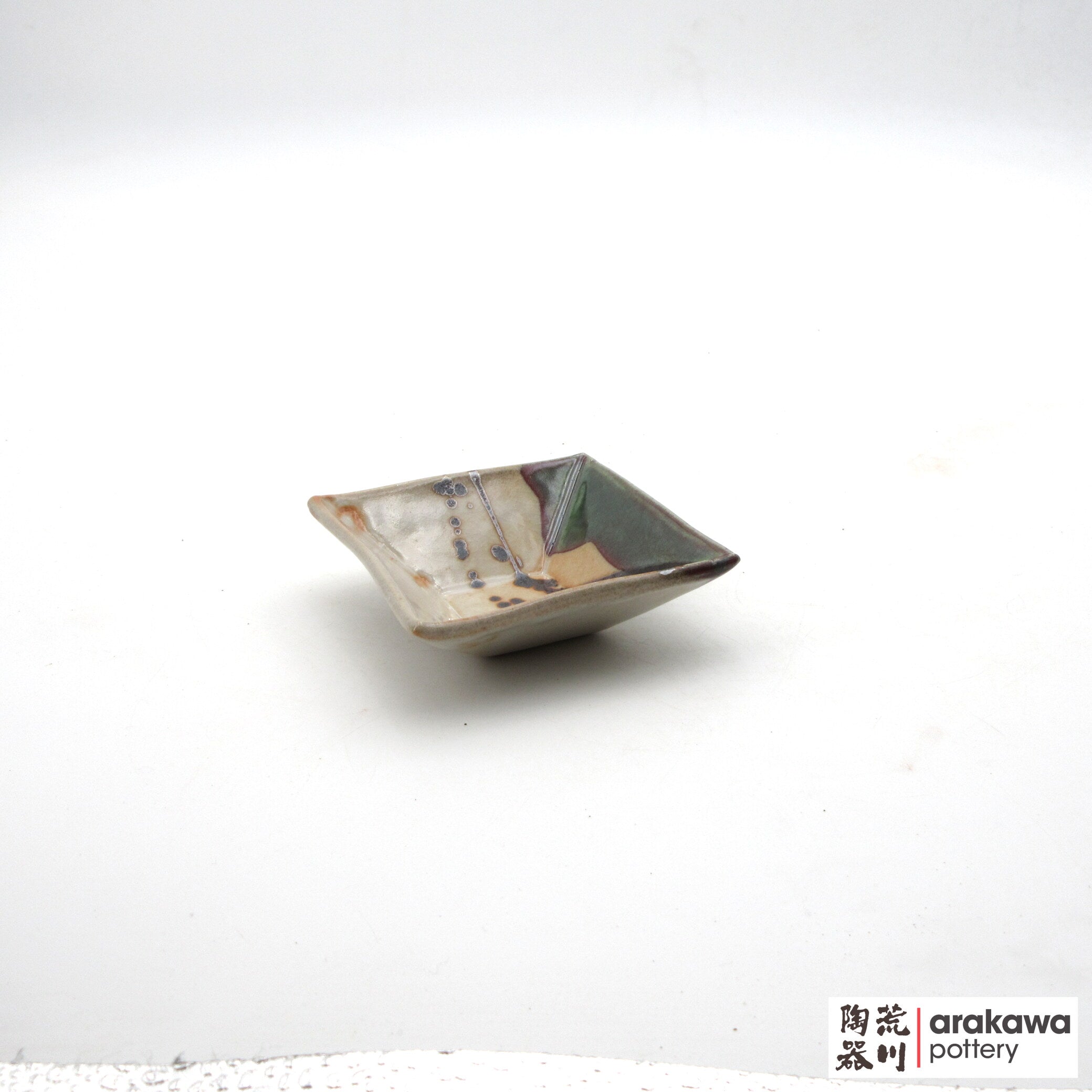 Handmade Dinnerware Square Dish (S) Soy Sauce  0519-152 made by Thomas Arakawa and Kathy Lee-Arakawa at Arakawa Pottery