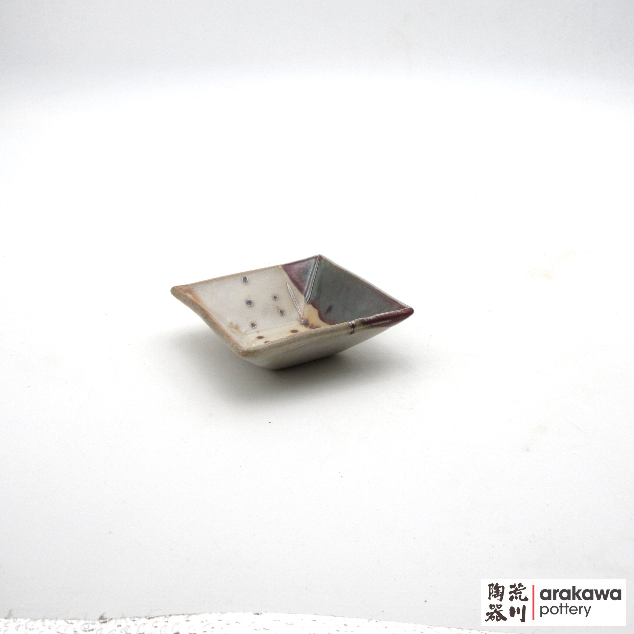 Handmade Dinnerware Square Dish (S) Soy Sauce  0519-153 made by Thomas Arakawa and Kathy Lee-Arakawa at Arakawa Pottery