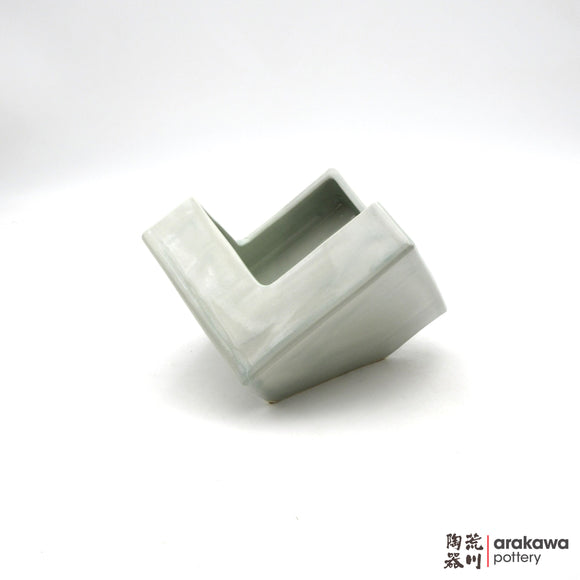 Handmade Ikebana Container Cube 5ﾔ 0601-007 made by Thomas Arakawa and Kathy Lee-Arakawa at Arakawa Pottery