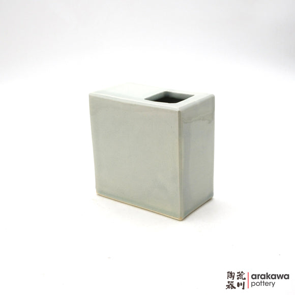 Handmade Ikebana Container 5ﾔ Square Vase 0601-022 made by Thomas Arakawa and Kathy Lee-Arakawa at Arakawa Pottery