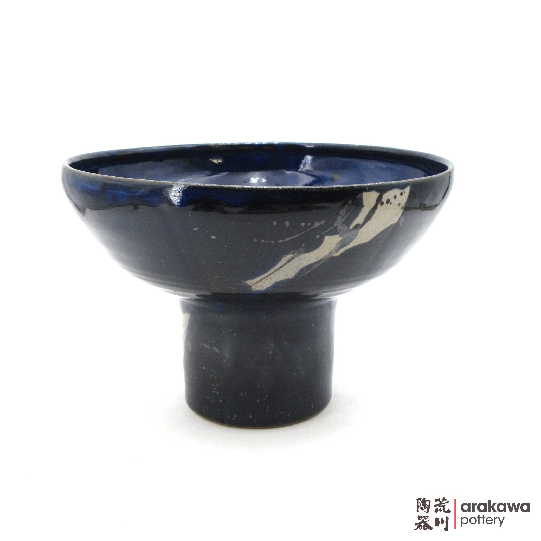 Handmade Ikebana Container Fusako Bowl Comport 0616-006 made by Thomas Arakawa and Kathy Lee-Arakawa at Arakawa Pottery