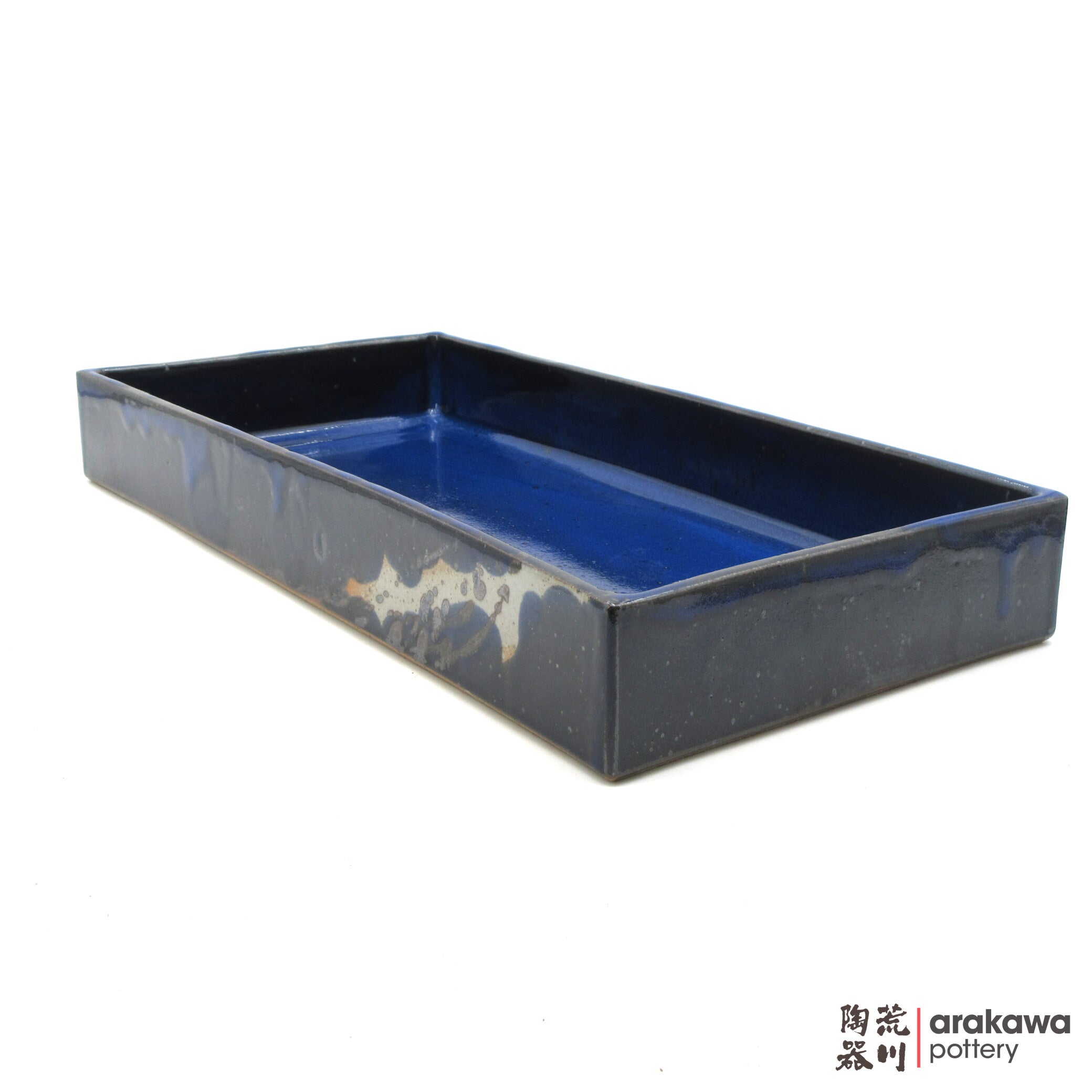 Handmade Ikebana Container Rectangular Suiban (18.5 x 9) 0616-019 made by Thomas Arakawa and Kathy Lee-Arakawa at Arakawa Pottery