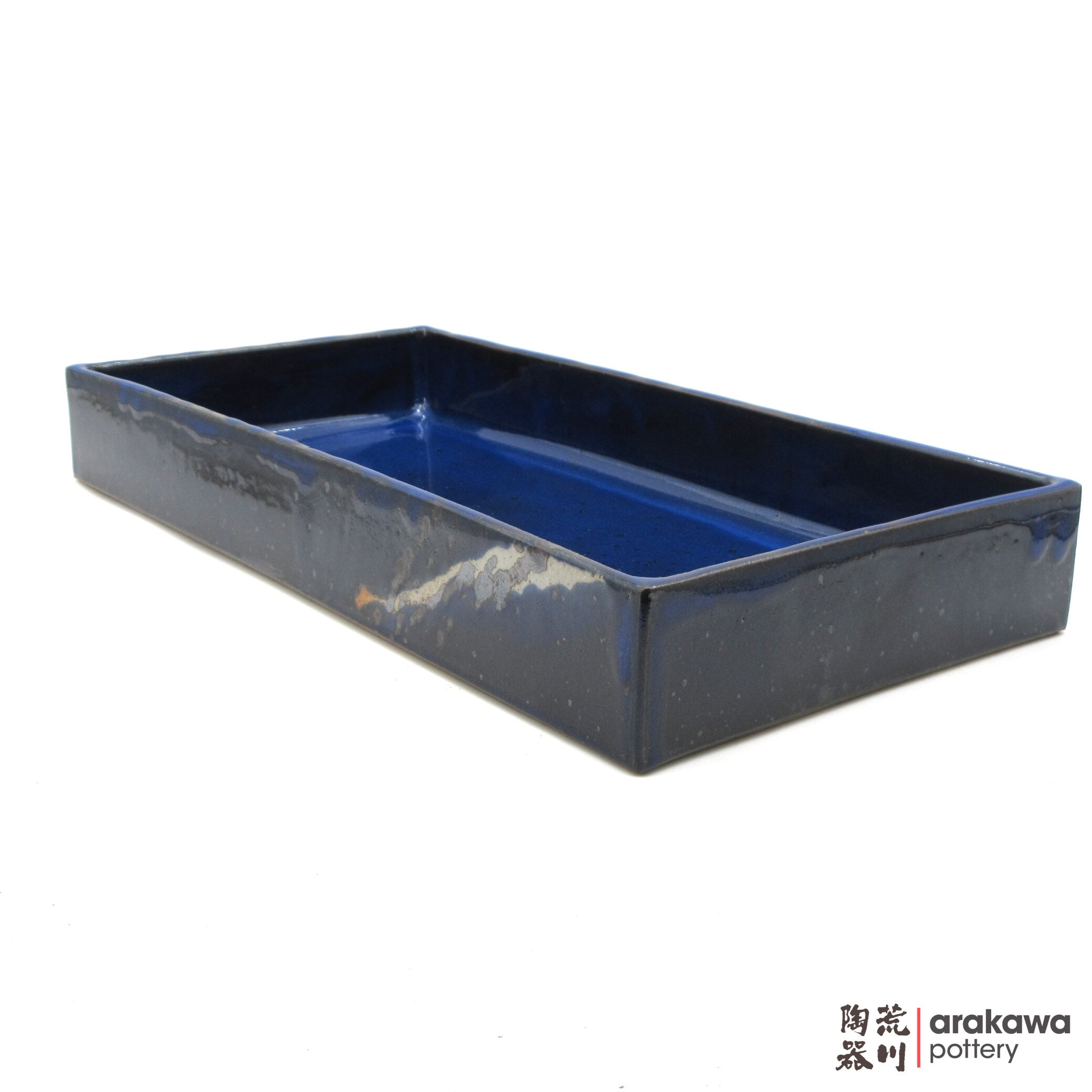 Handmade Ikebana Container Rectangular Suiban (18.5 x 9) 0616-020 made by Thomas Arakawa and Kathy Lee-Arakawa at Arakawa Pottery