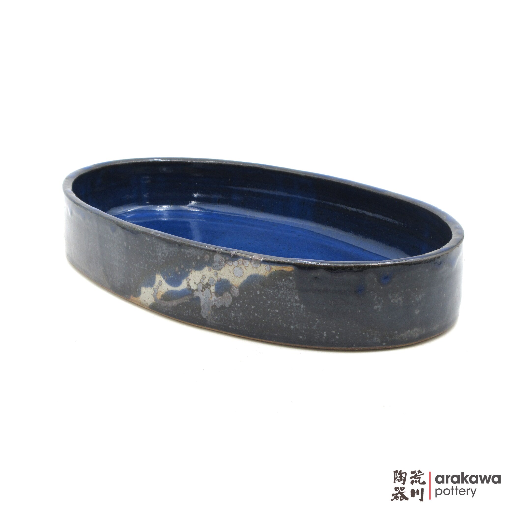 Handmade Ikebana Container Oval Suiban Small 0616-024 made by Thomas Arakawa and Kathy Lee-Arakawa at Arakawa Pottery