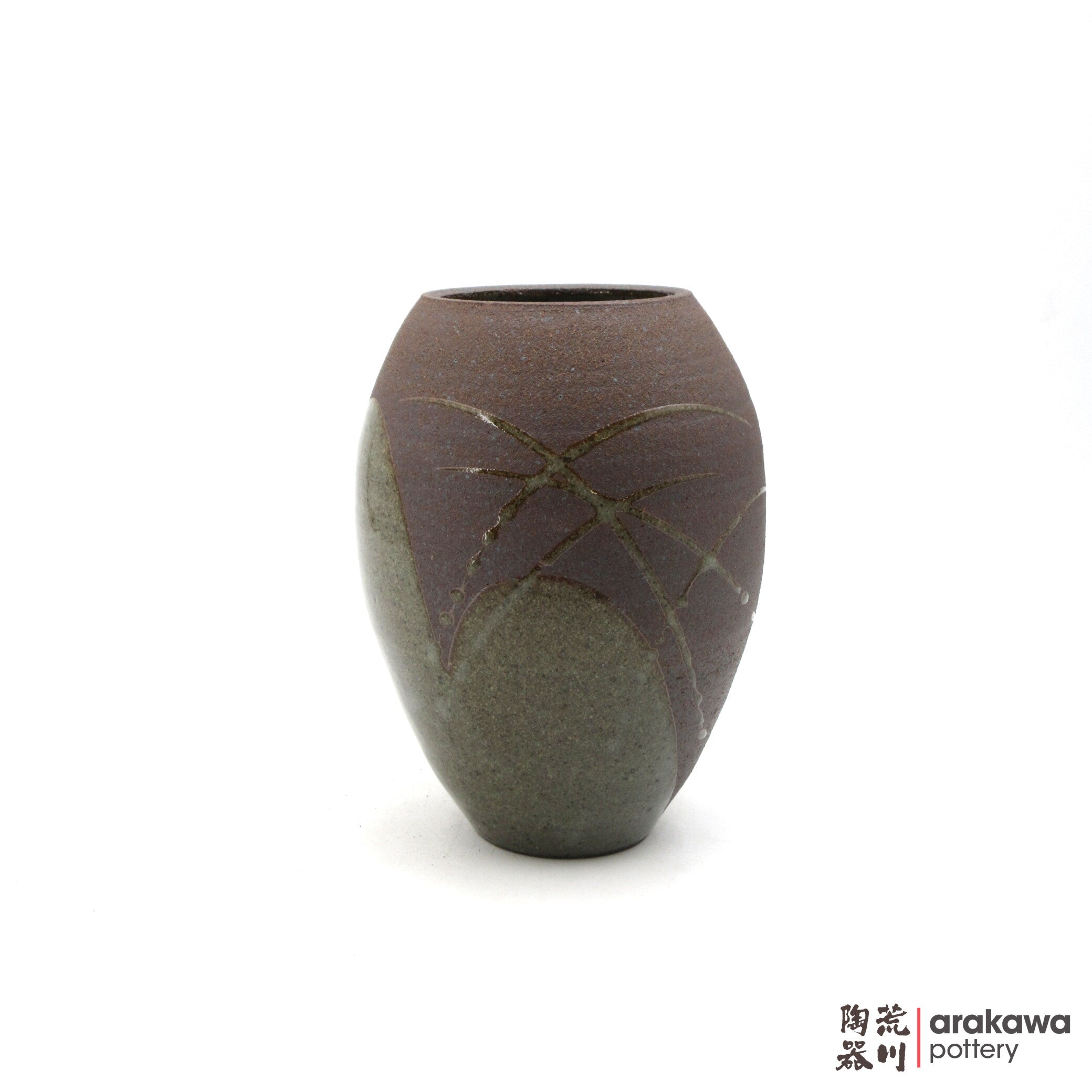 Handmade Ikebana Container Vase 7.5 0616-031 made by Thomas Arakawa and Kathy Lee-Arakawa at Arakawa Pottery