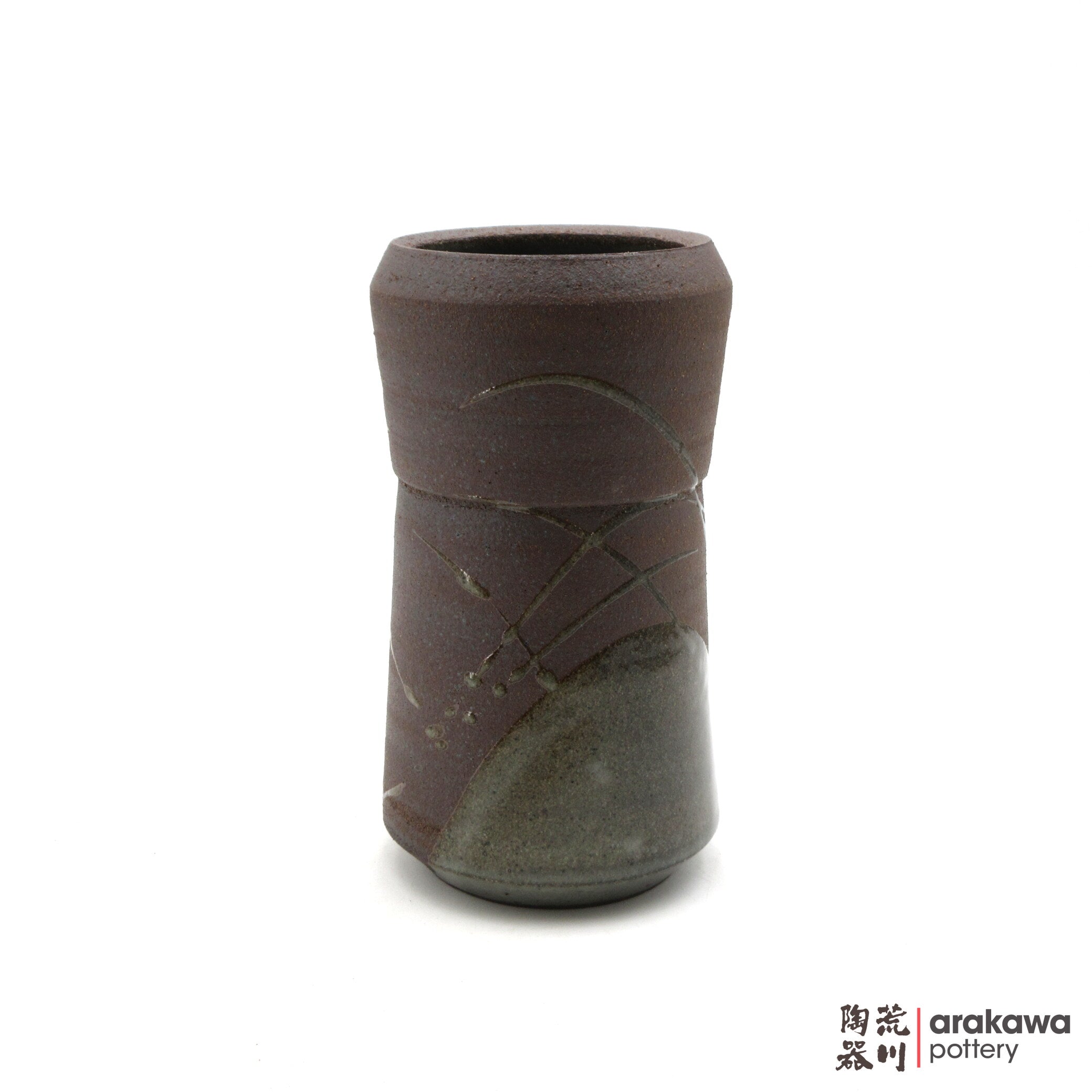 Handmade Ikebana Container Vase 7.5 0616-034 made by Thomas Arakawa and Kathy Lee-Arakawa at Arakawa Pottery