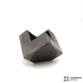 Handmade Ikebana Container Cube 5” 0616-046 made by Thomas Arakawa and Kathy Lee-Arakawa at Arakawa Pottery