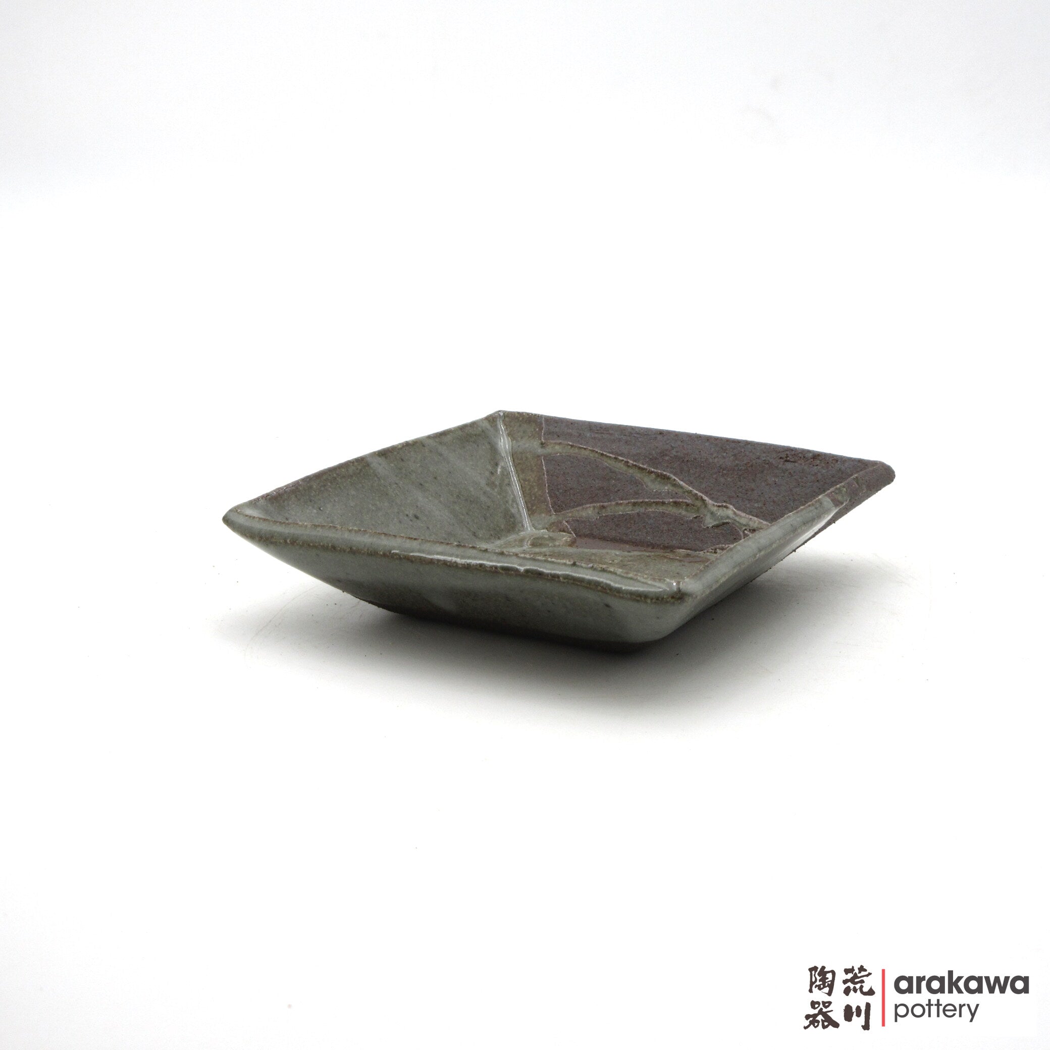Handmade Dinnerware Square Dish (M) Side Dish 0616-166 made by Thomas Arakawa and Kathy Lee-Arakawa at Arakawa Pottery