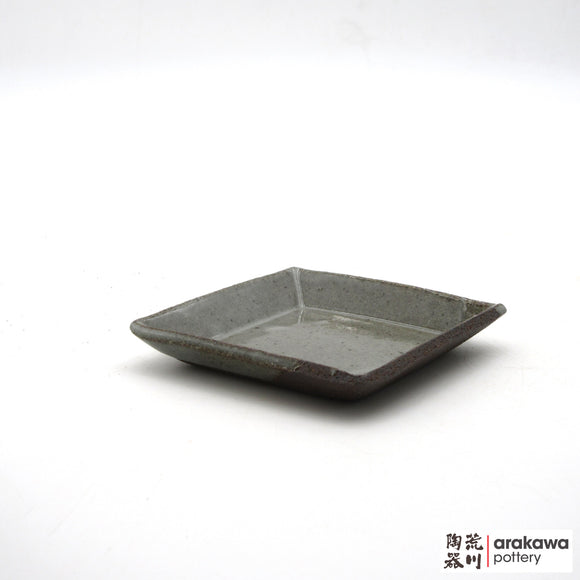 Handmade Ceramic Ikebana Container: Oval Suiban (M) - Gray glaze