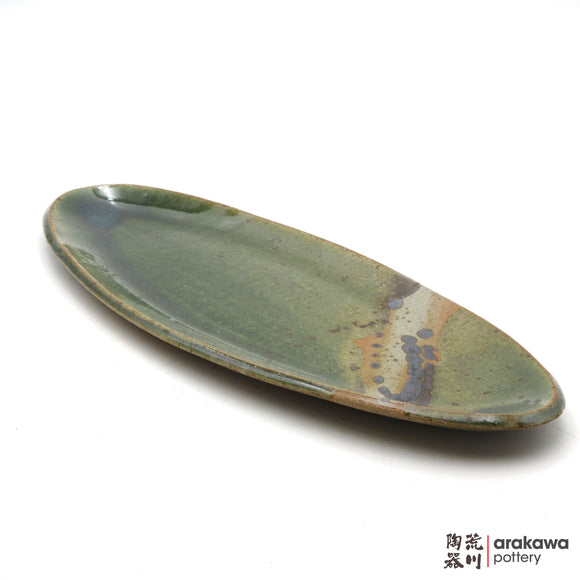 Handmade Dinnerware Slab Plate (Oval) 0617-060 made by Thomas Arakawa and Kathy Lee-Arakawa at Arakawa Pottery