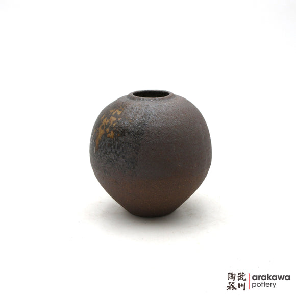 Handmade Ikebana Container Round Small Vase 5ﾔ 0711-048 made by Thomas Arakawa and Kathy Lee-Arakawa at Arakawa Pottery