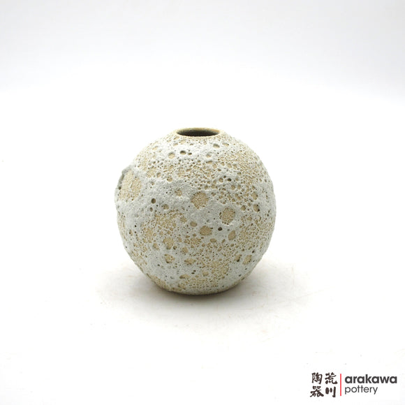 Handmade Ikebana Container Round Small Vase 5ﾔ 0711-051 made by Thomas Arakawa and Kathy Lee-Arakawa at Arakawa Pottery