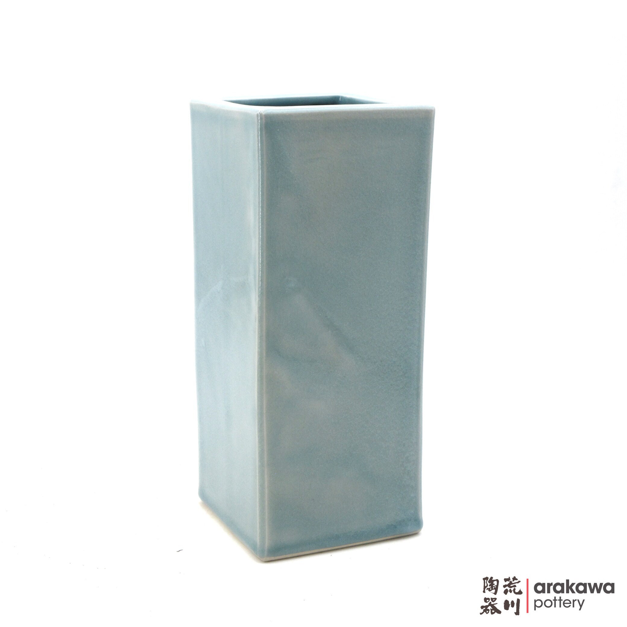 Handmade Ikebana Container Square Cylinder 9” (Limited Production) 0714-021 made by Thomas Arakawa and Kathy Lee-Arakawa at Arakawa Pottery