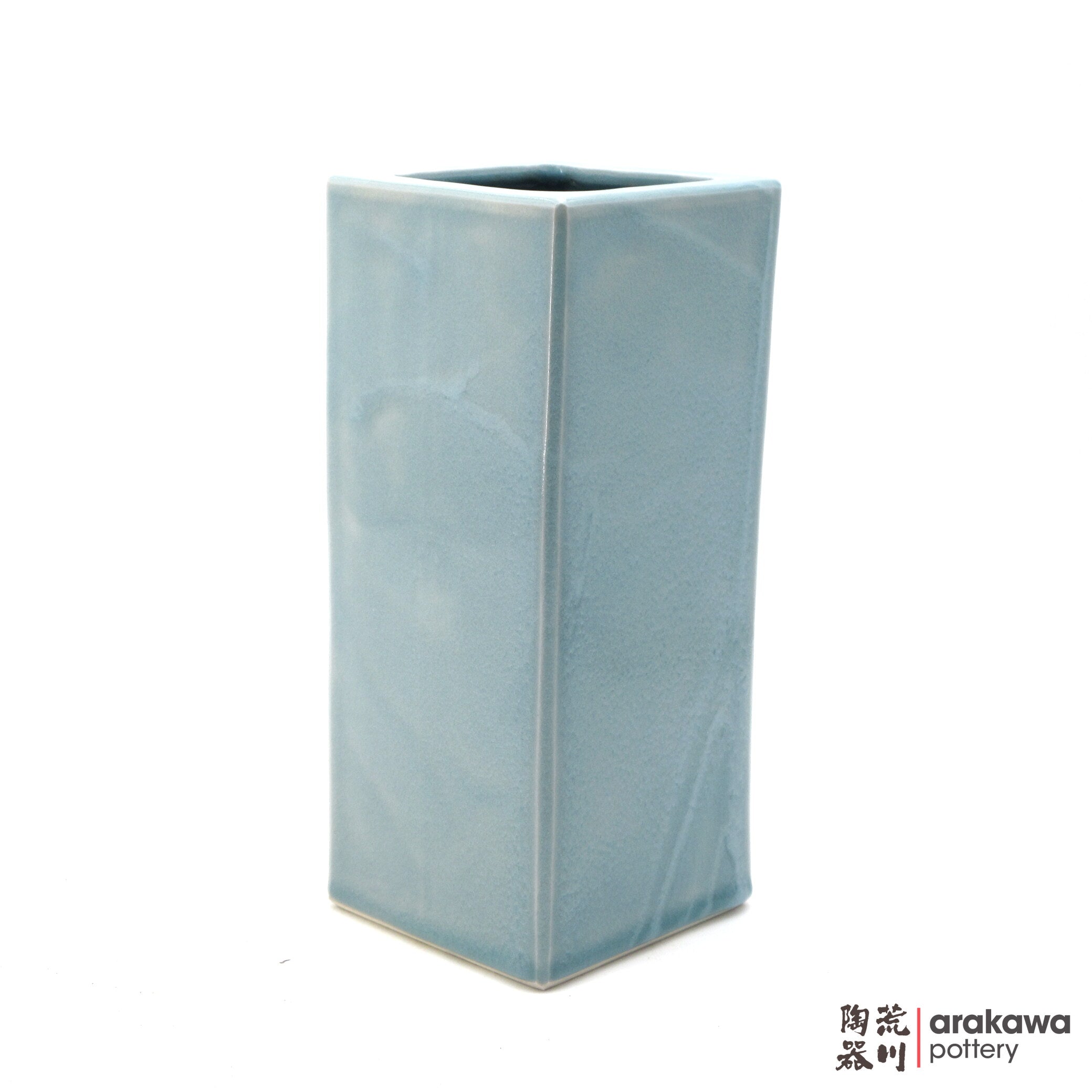 Handmade Ikebana Container Square Cylinder 9” (Limited Production) 0714-023 made by Thomas Arakawa and Kathy Lee-Arakawa at Arakawa Pottery