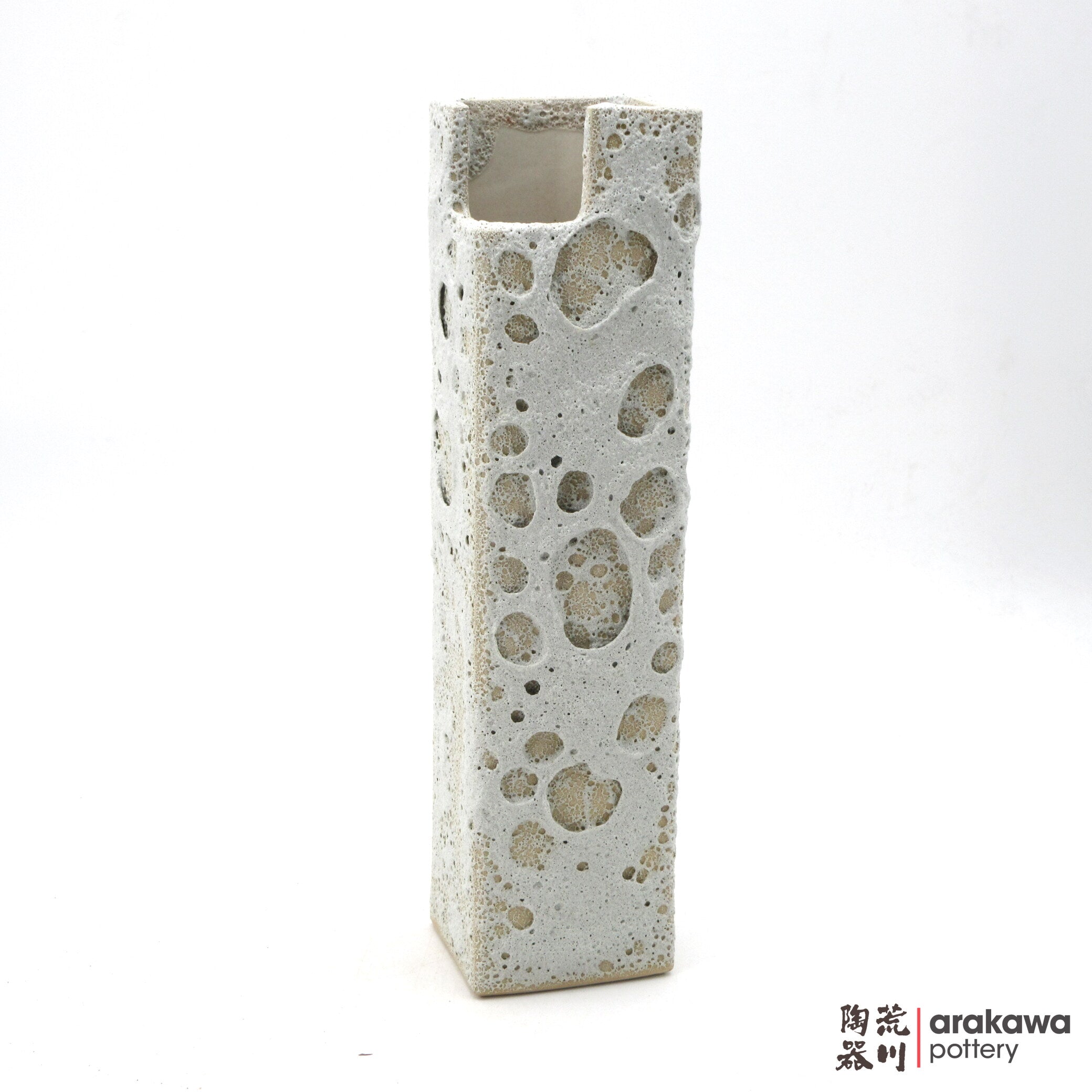 Handmade Ikebana Container Mini Cylinder (L) 0714-044 made by Thomas Arakawa and Kathy Lee-Arakawa at Arakawa Pottery