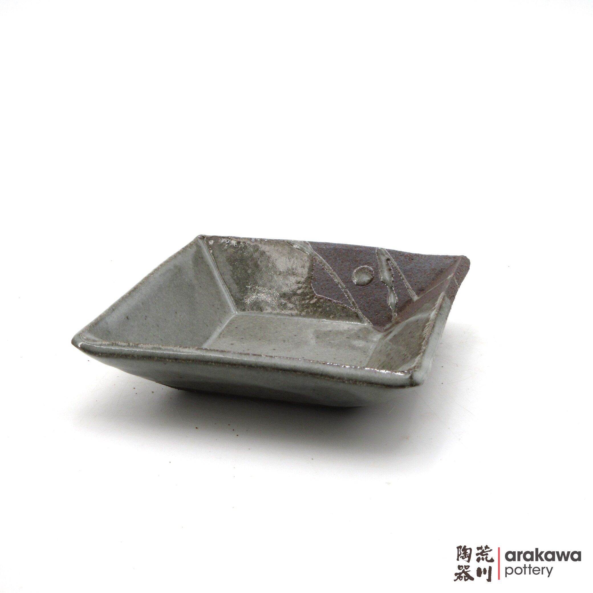 Handmade Dinnerware Square Dish (M) Side Dish 0714-197 made by Thomas Arakawa and Kathy Lee-Arakawa at Arakawa Pottery