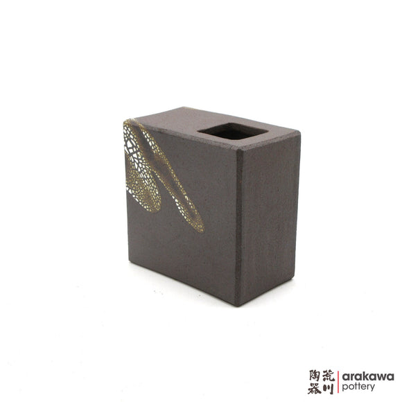 Handmade Ikebana Container 5” Square Vase 0731-028 made by Thomas Arakawa and Kathy Lee-Arakawa at Arakawa Pottery
