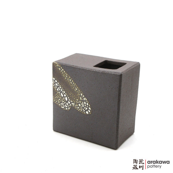 Handmade Ikebana Container 5” Square Vase 0731-029 made by Thomas Arakawa and Kathy Lee-Arakawa at Arakawa Pottery
