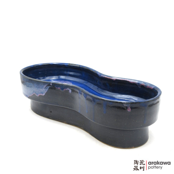 Handmade Ikebana Container Peanut  Comport 0816-002 made by Thomas Arakawa and Kathy Lee-Arakawa at Arakawa Pottery