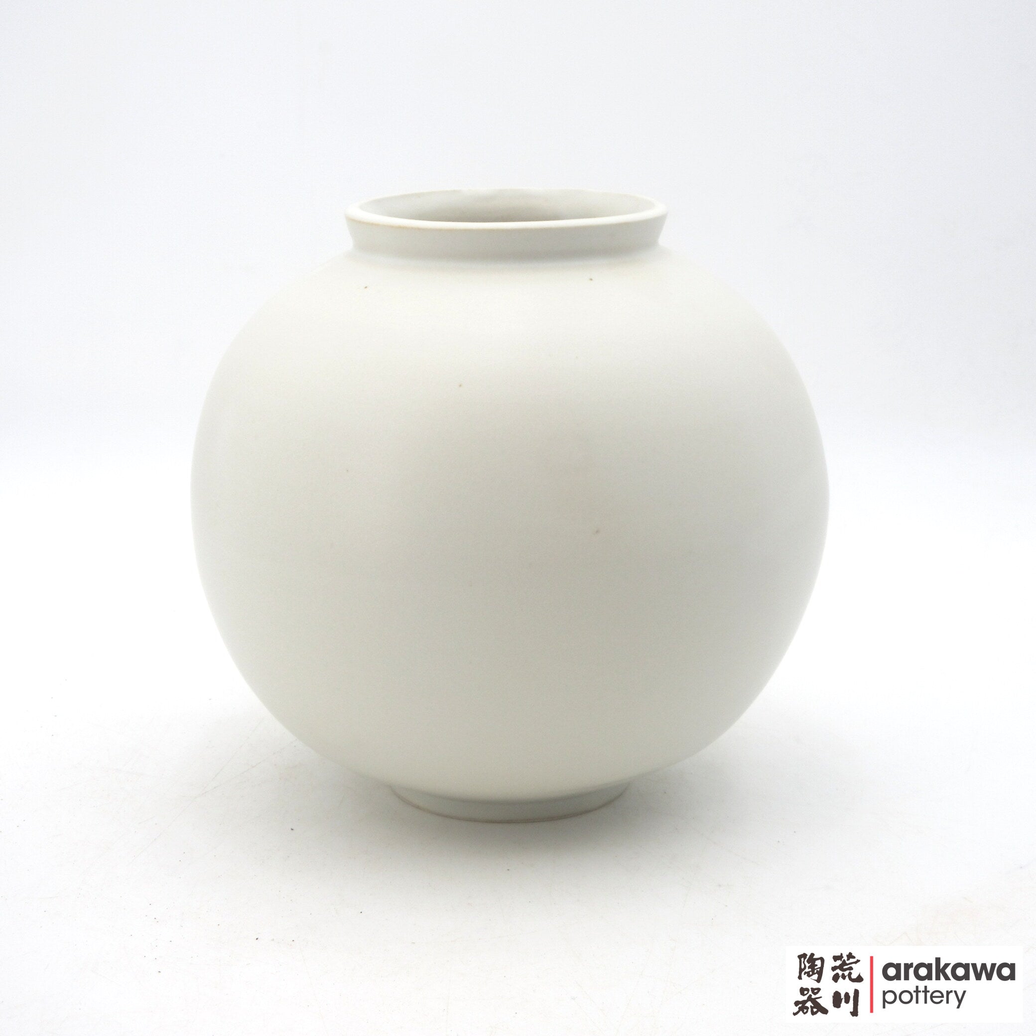 Handmade Ikebana Container Moon Jar 7” (Limited Production) 0818-008 made by Thomas Arakawa and Kathy Lee-Arakawa at Arakawa Pottery