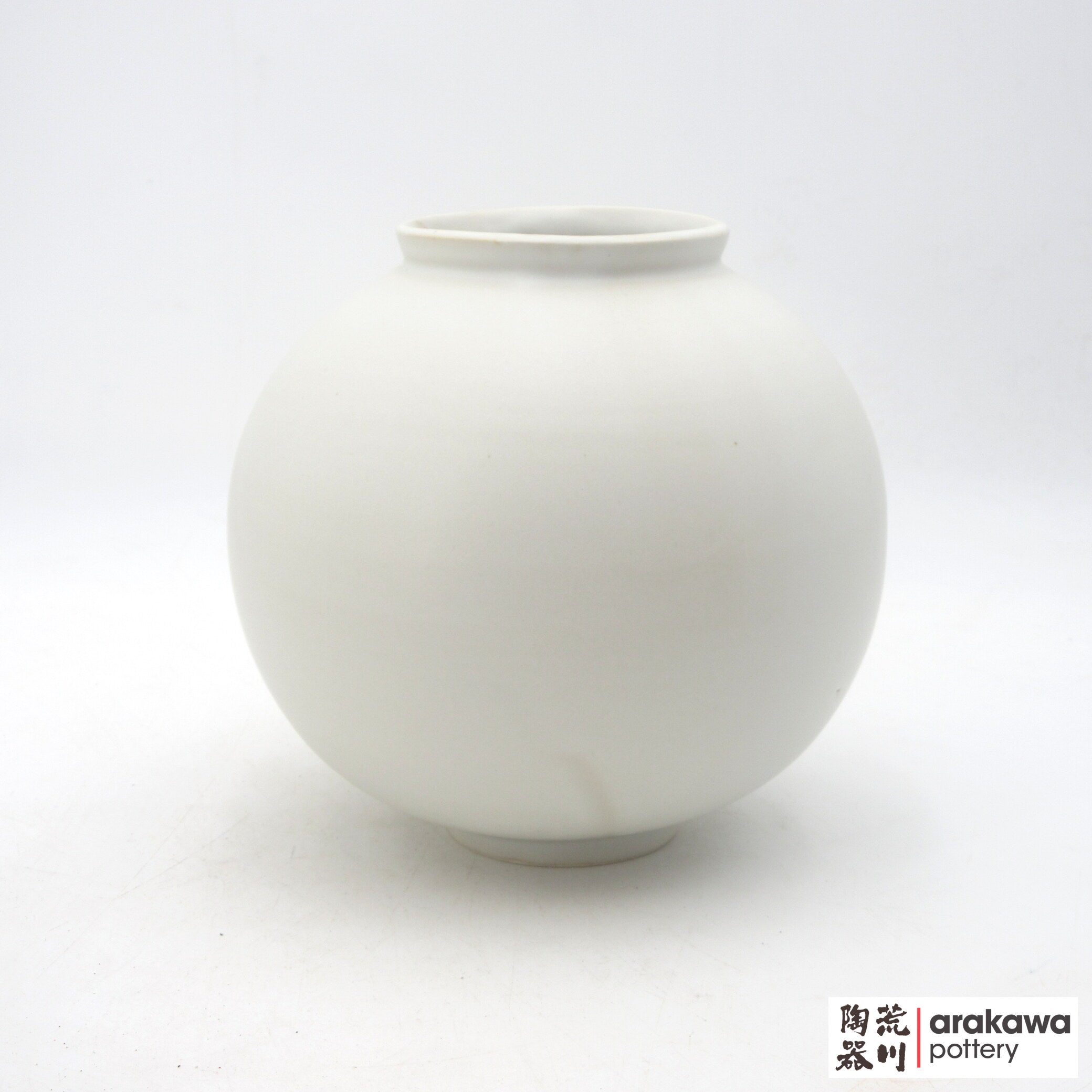 Handmade Ikebana Container Moon Jar 7” (Limited Production) 0818-009 made by Thomas Arakawa and Kathy Lee-Arakawa at Arakawa Pottery