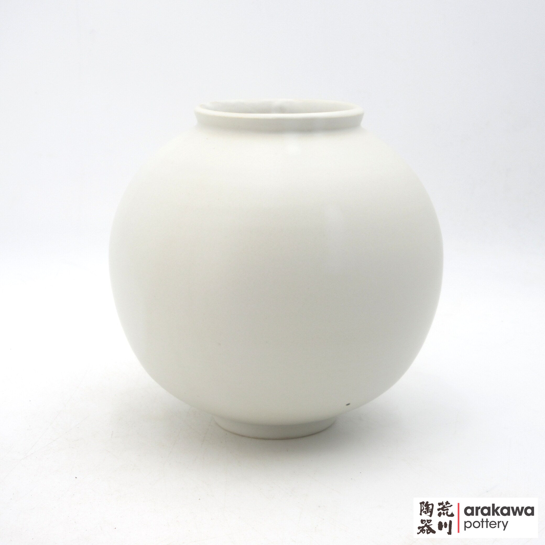 Handmade Ikebana Container Moon Jar 7” (Limited Production) 0818-010 made by Thomas Arakawa and Kathy Lee-Arakawa at Arakawa Pottery