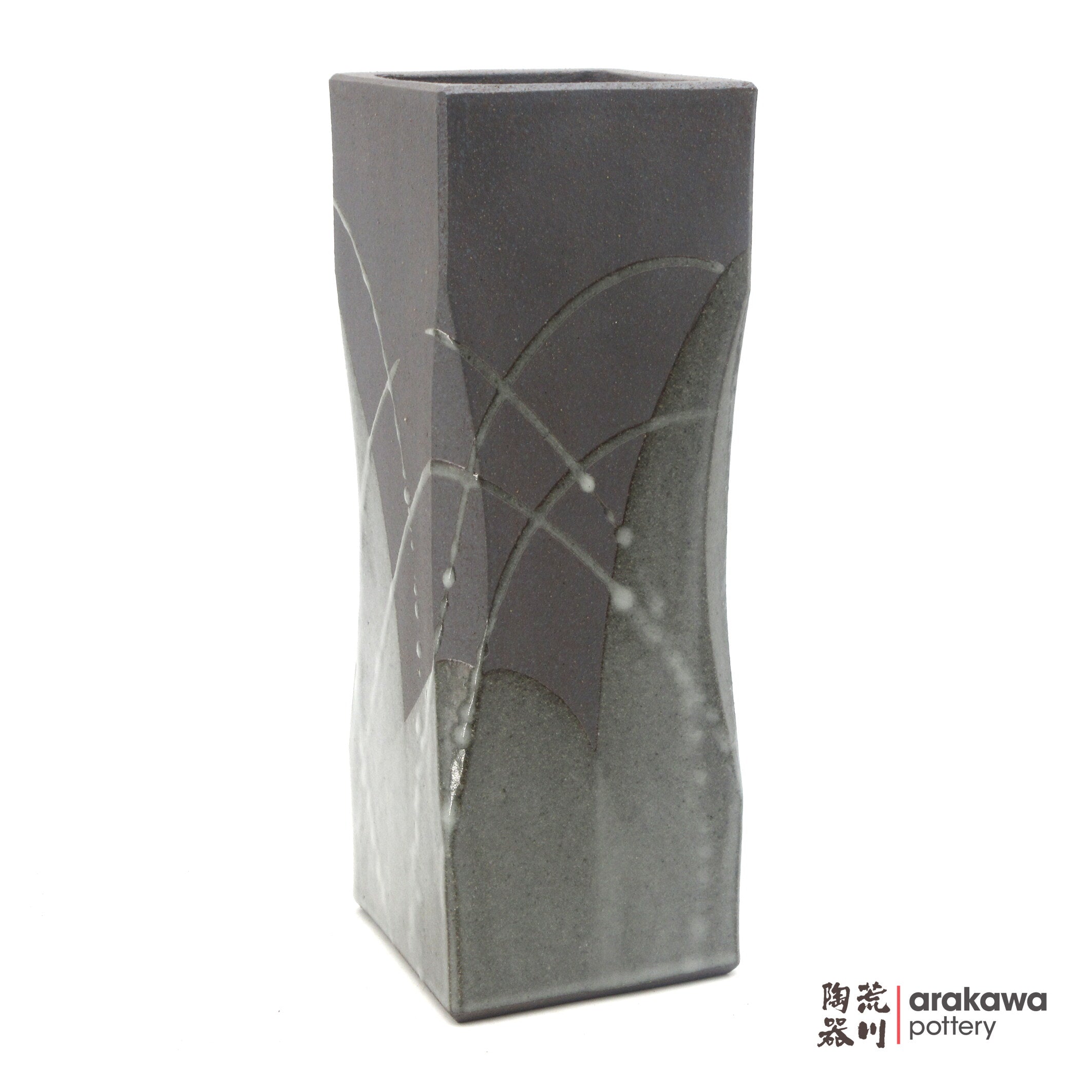 Handmade Ikebana Container Sumi-Kiri 11” (Limited Production) 0818-012 made by Thomas Arakawa and Kathy Lee-Arakawa at Arakawa Pottery