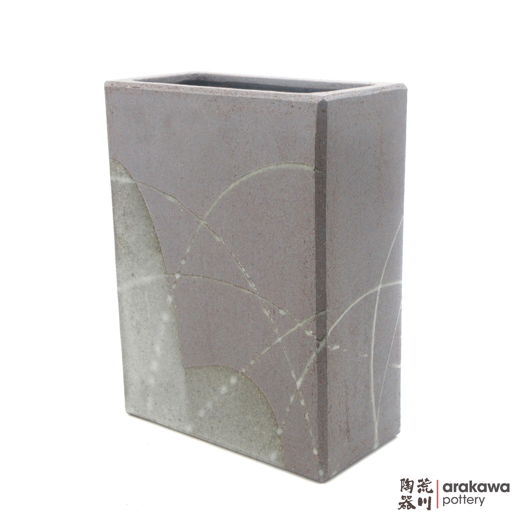 Handmade Ikebana Container Cuboid (S) (Limited Production) 0818-016 made by Thomas Arakawa and Kathy Lee-Arakawa at Arakawa Pottery