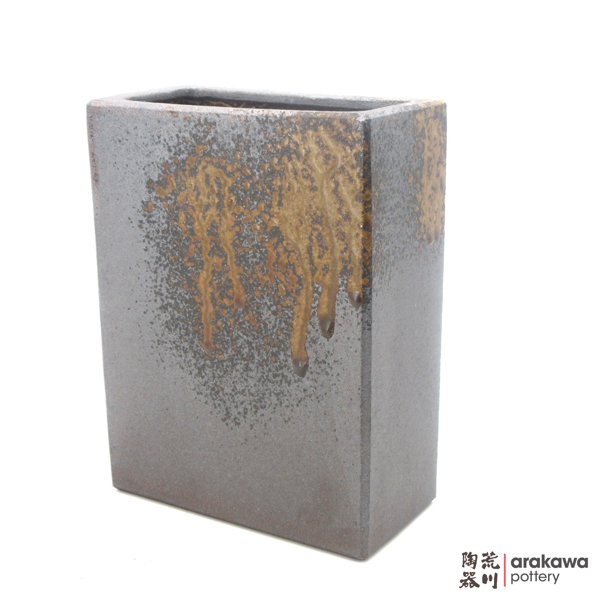 Handmade Ikebana Container Cuboid (S) (Limited Production) 0818-017 made by Thomas Arakawa and Kathy Lee-Arakawa at Arakawa Pottery