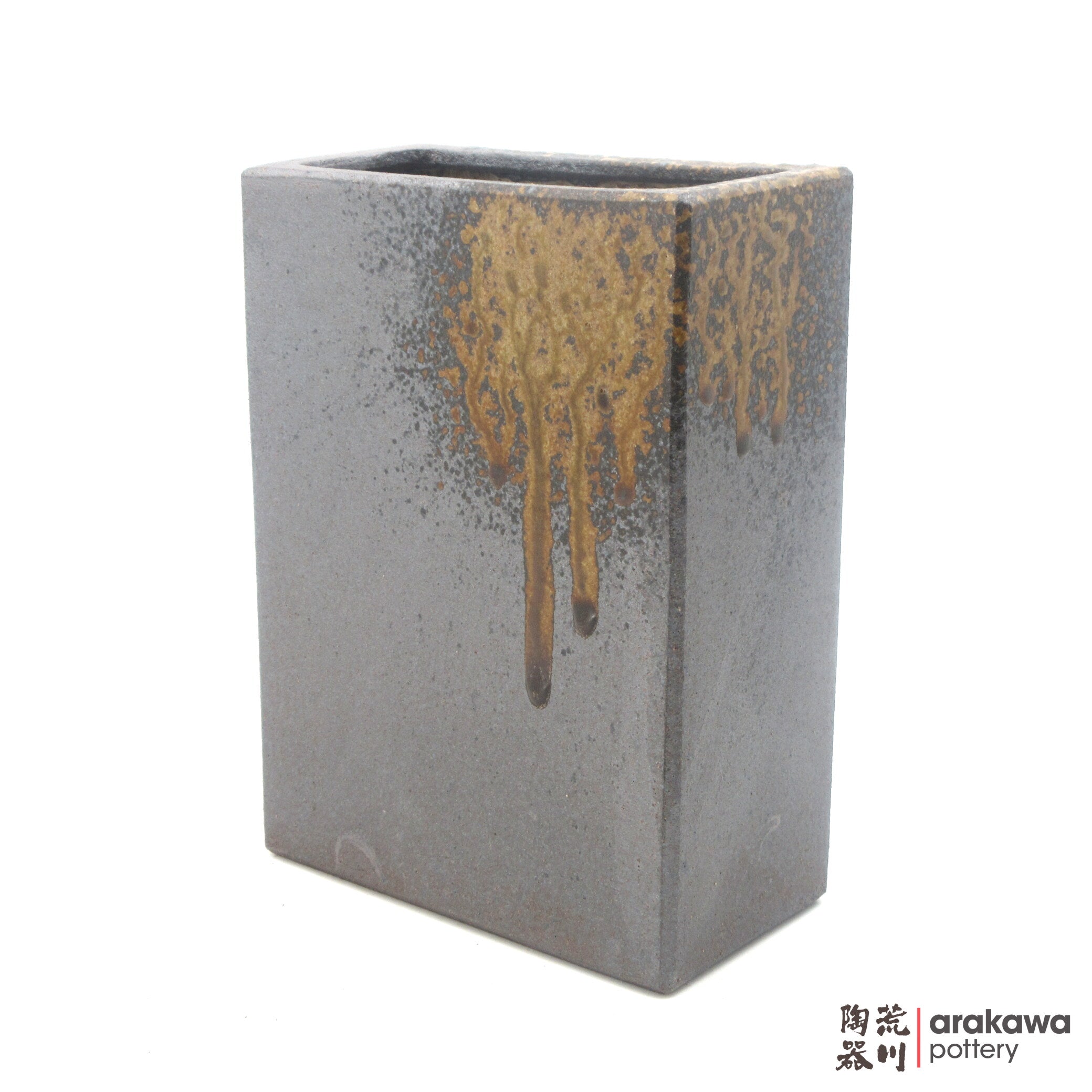 Handmade Ikebana Container Cuboid (S) (Limited Production) 0818-018 made by Thomas Arakawa and Kathy Lee-Arakawa at Arakawa Pottery