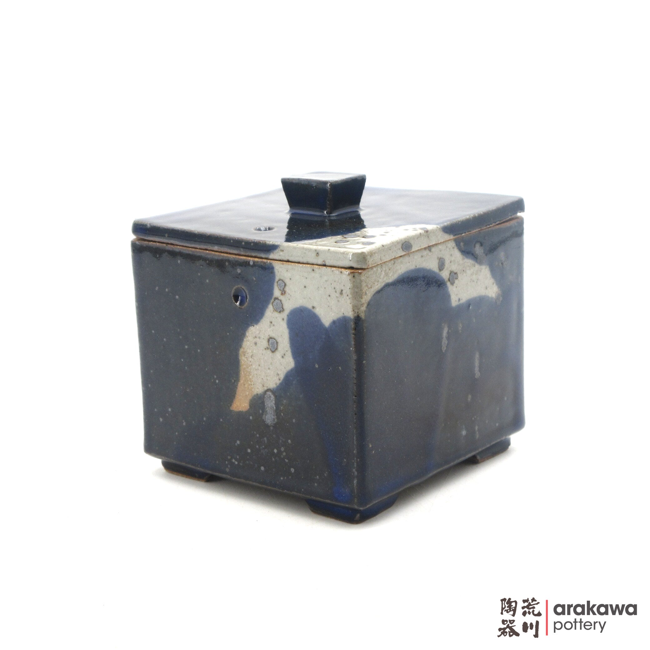Handmade Dinnerware Square Jar 4x3 (Limited Production) 0818-064 made by Thomas Arakawa and Kathy Lee-Arakawa at Arakawa Pottery