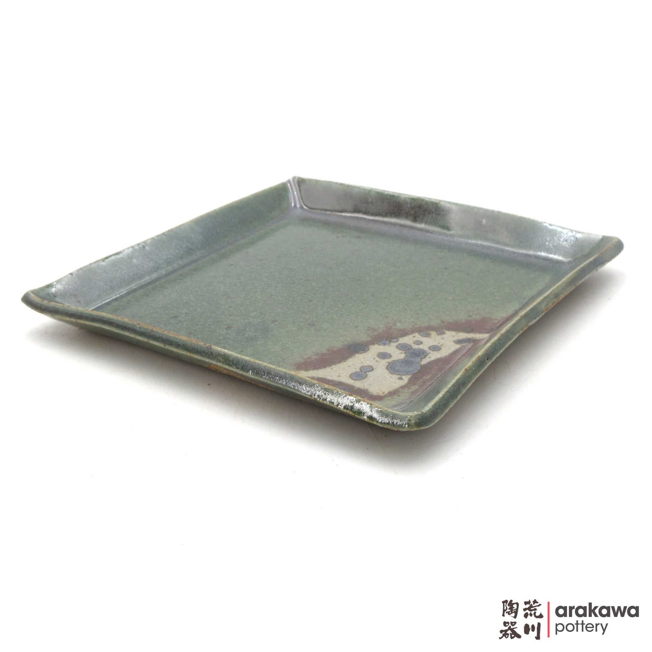 Handmade Dinnerware Square Dish (L) Desert Dish 0818-203 made by Thomas Arakawa and Kathy Lee-Arakawa at Arakawa Pottery