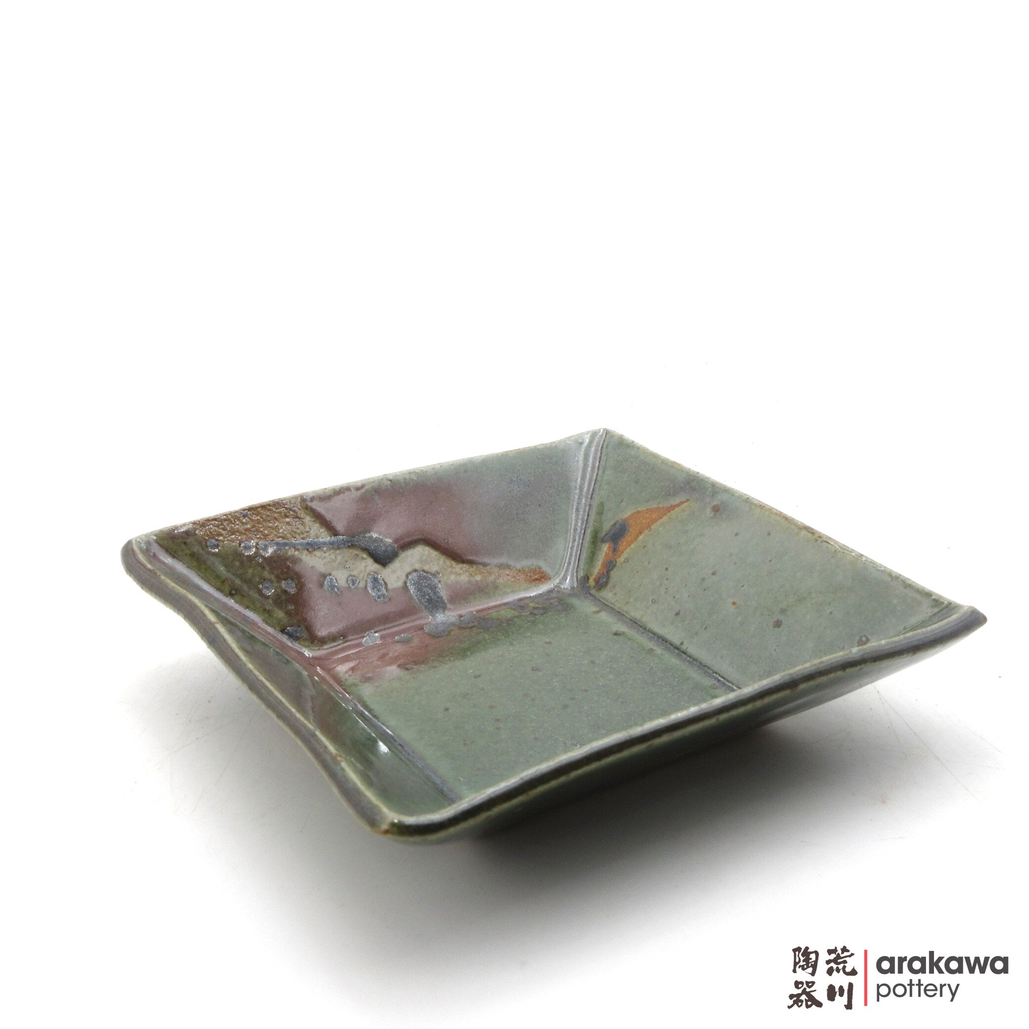 Handmade Dinnerware Square Dish (M) Side Dish 0818-208 made by Thomas Arakawa and Kathy Lee-Arakawa at Arakawa Pottery