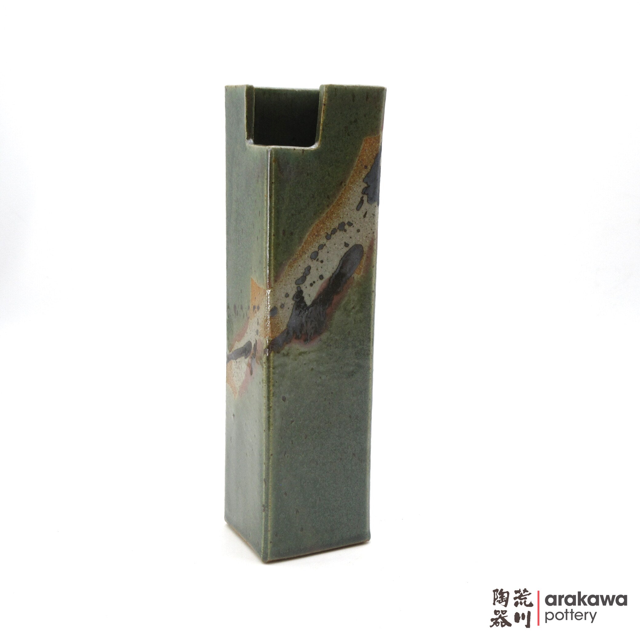 Handmade Ikebana Container Mini Cylinder (M) 0822-027 made by Thomas Arakawa and Kathy Lee-Arakawa at Arakawa Pottery