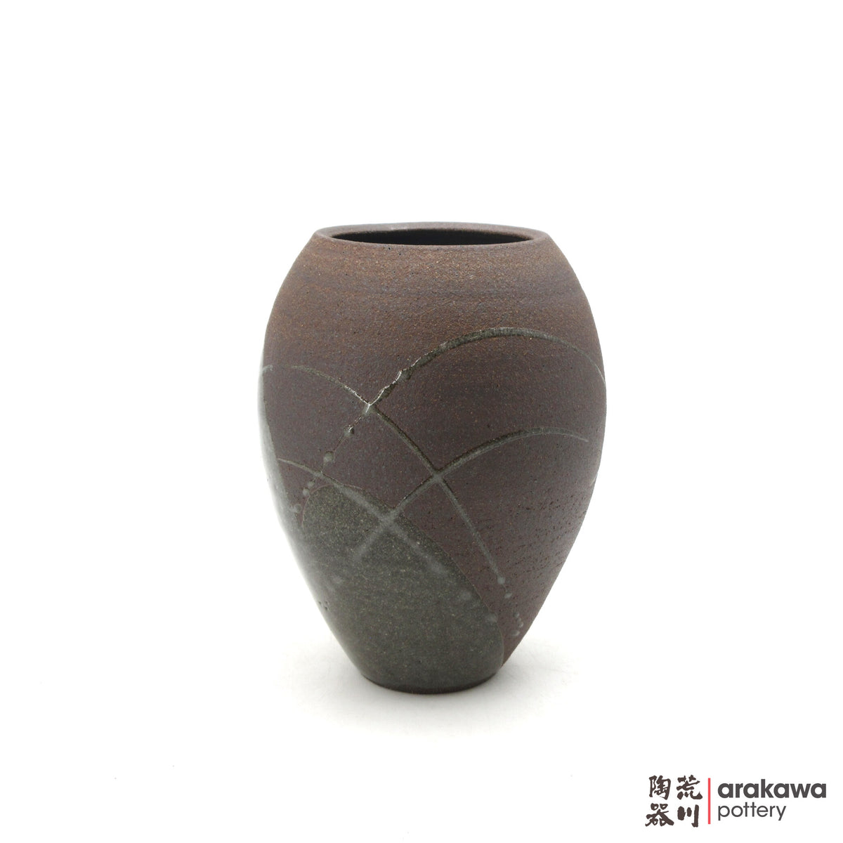 Handmade Ikebana Container Vase 7.5 0915- 019 made by Thomas Arakawa and Kathy Lee-Arakawa at Arakawa Pottery