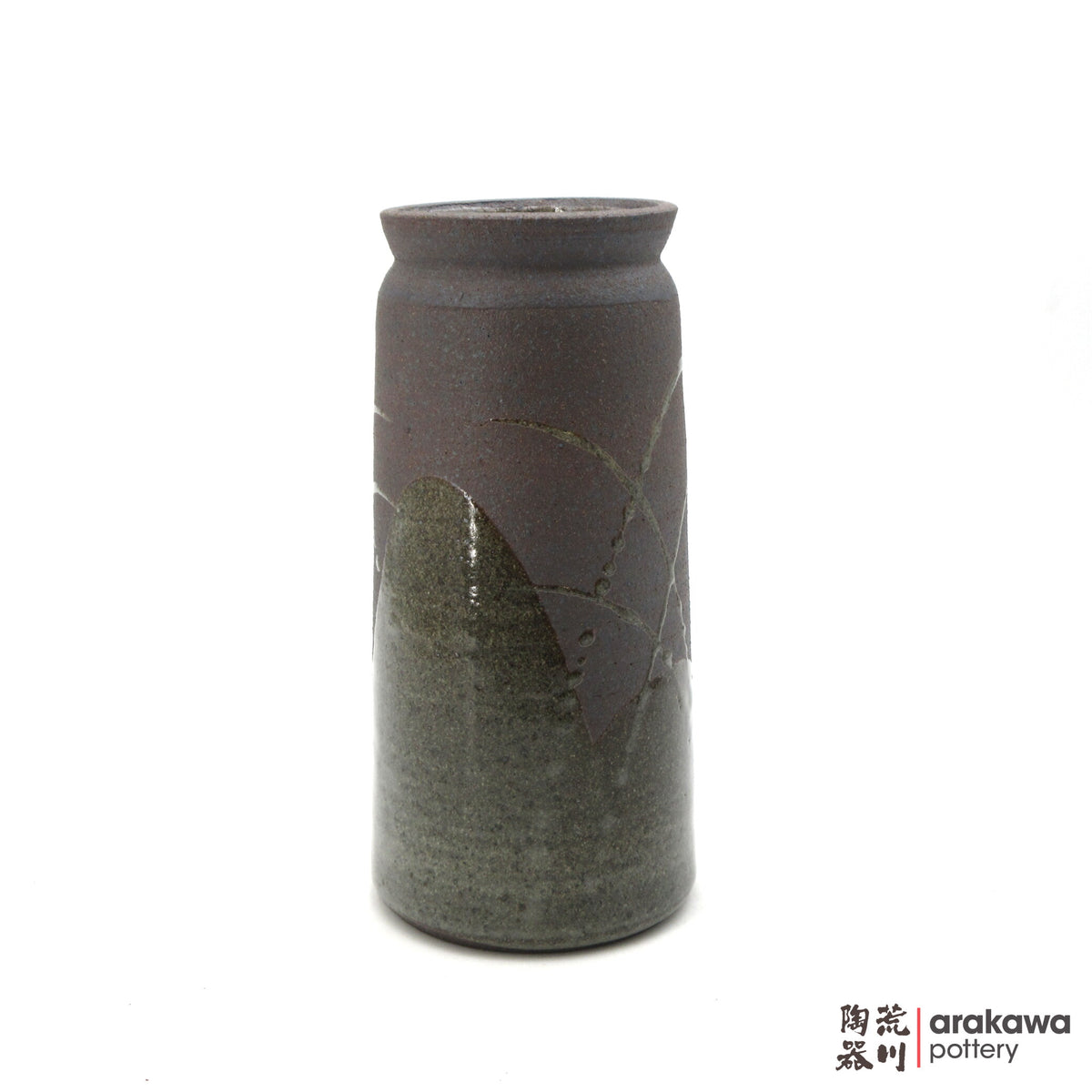 Handmade Ikebana Container Vase 7.5 0915- 022 made by Thomas Arakawa and Kathy Lee-Arakawa at Arakawa Pottery