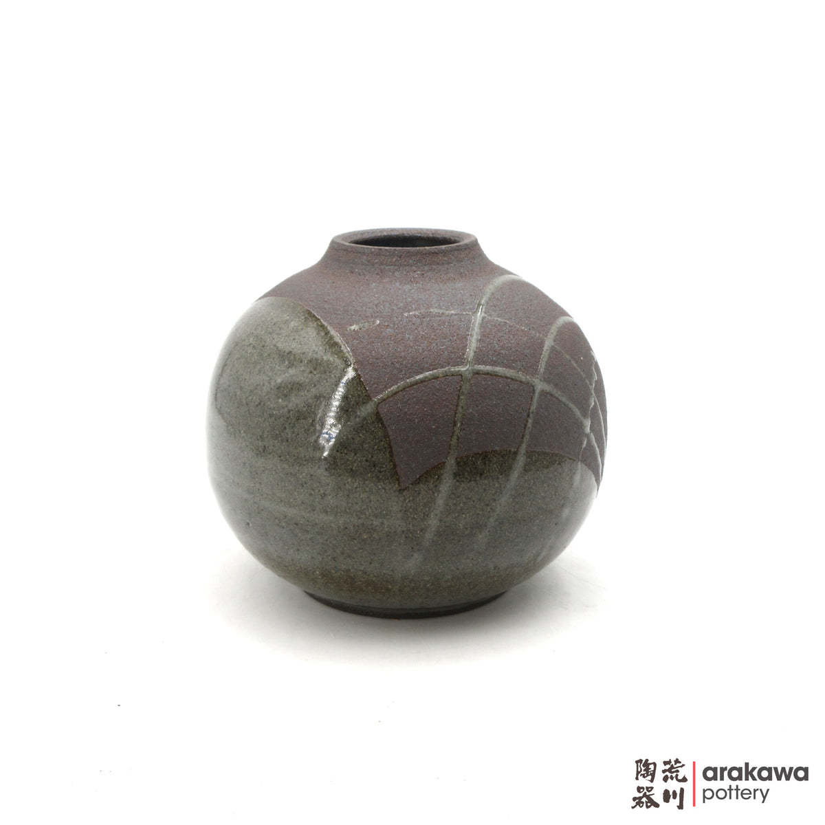 Handmade Ikebana Container Vase 7.5 0915- 023 made by Thomas Arakawa and Kathy Lee-Arakawa at Arakawa Pottery