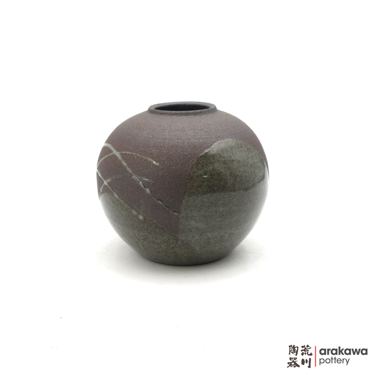 Handmade Ikebana Container Vase 7.5 0915- 024 made by Thomas Arakawa and Kathy Lee-Arakawa at Arakawa Pottery