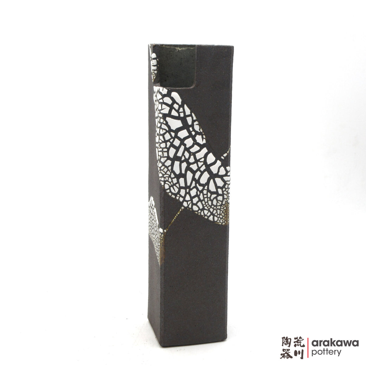 Handmade Ikebana Container Mini Cylinder (L) 0915- 034 made by Thomas Arakawa and Kathy Lee-Arakawa at Arakawa Pottery