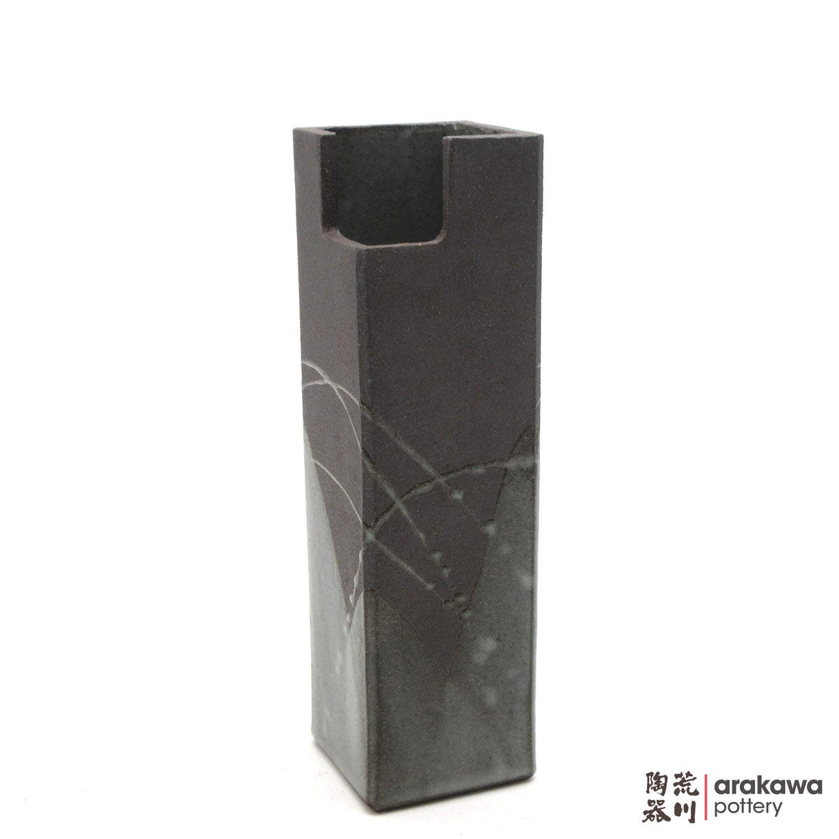Handmade Ikebana Container Mini Cylinder (M) 0915- 039 made by Thomas Arakawa and Kathy Lee-Arakawa at Arakawa Pottery