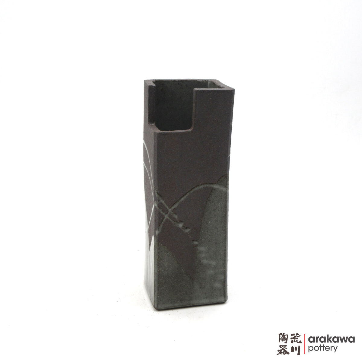 Handmade Ikebana Container Mini Cylinder (S) 0915- 042 made by Thomas Arakawa and Kathy Lee-Arakawa at Arakawa Pottery