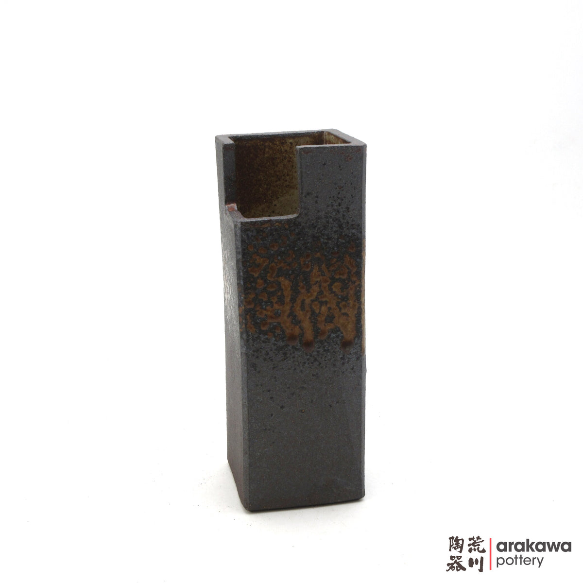 Handmade Ikebana Container Mini Cylinder (S) 0915- 043 made by Thomas Arakawa and Kathy Lee-Arakawa at Arakawa Pottery