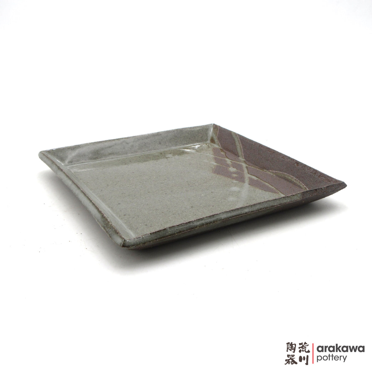 Handmade Dinnerware Square Dish (L) Desert Dish 0915- 147 made by Thomas Arakawa and Kathy Lee-Arakawa at Arakawa Pottery