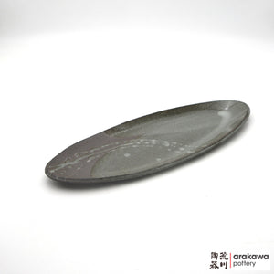 Handmade Dinnerware Slab Plate (Oval) 1007-094 made by Thomas Arakawa and Kathy Lee-Arakawa at Arakawa Pottery