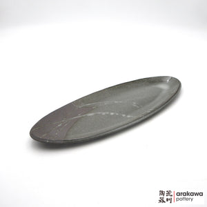 Handmade Dinnerware Slab Plate (Oval) 1007-096 made by Thomas Arakawa and Kathy Lee-Arakawa at Arakawa Pottery