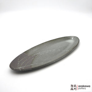 Handmade Dinnerware Slab Plate (Oval) 1007-097 made by Thomas Arakawa and Kathy Lee-Arakawa at Arakawa Pottery