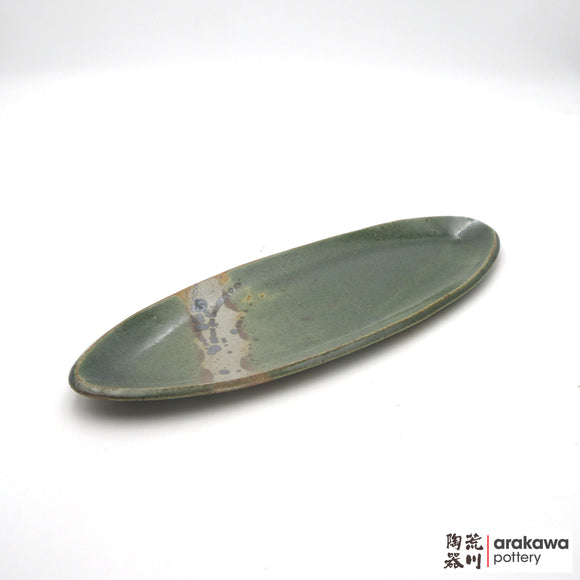 Handmade Dinnerware Slab Plate (Oval) 1007-099 made by Thomas Arakawa and Kathy Lee-Arakawa at Arakawa Pottery